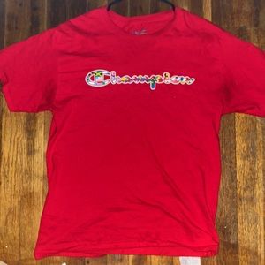Red Champion Flag T-Shirt